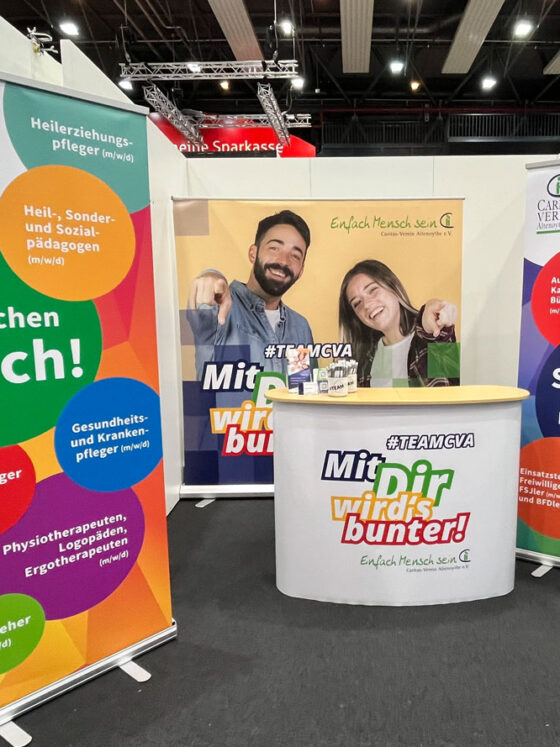 Design für die Jobmesse Oldenburg vom Caritas-Verein Altenoythe