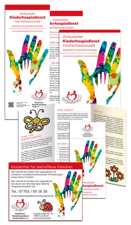Corporate Design Ambulanter Kinderhospizdienst Kuckucksnest Hochschwarzwald