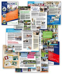 Design der Winterausgabe vom Einblick vom Caritas-Verein Altenoythe