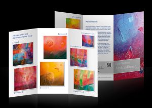 Flyer für die Künstlerin Ewa Martens aus Oldenburg