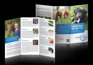 Design eines Flyers für die Tierheilpraktikerin Vera Knoll aus Hamburg