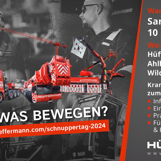 Design eines Flyers zum Recruiting für Hüffermann aus Wildeshausen