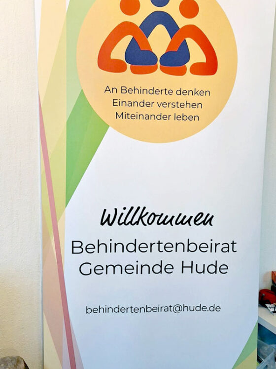 Design Rollup und Flyer Behindertenbeirat Hude