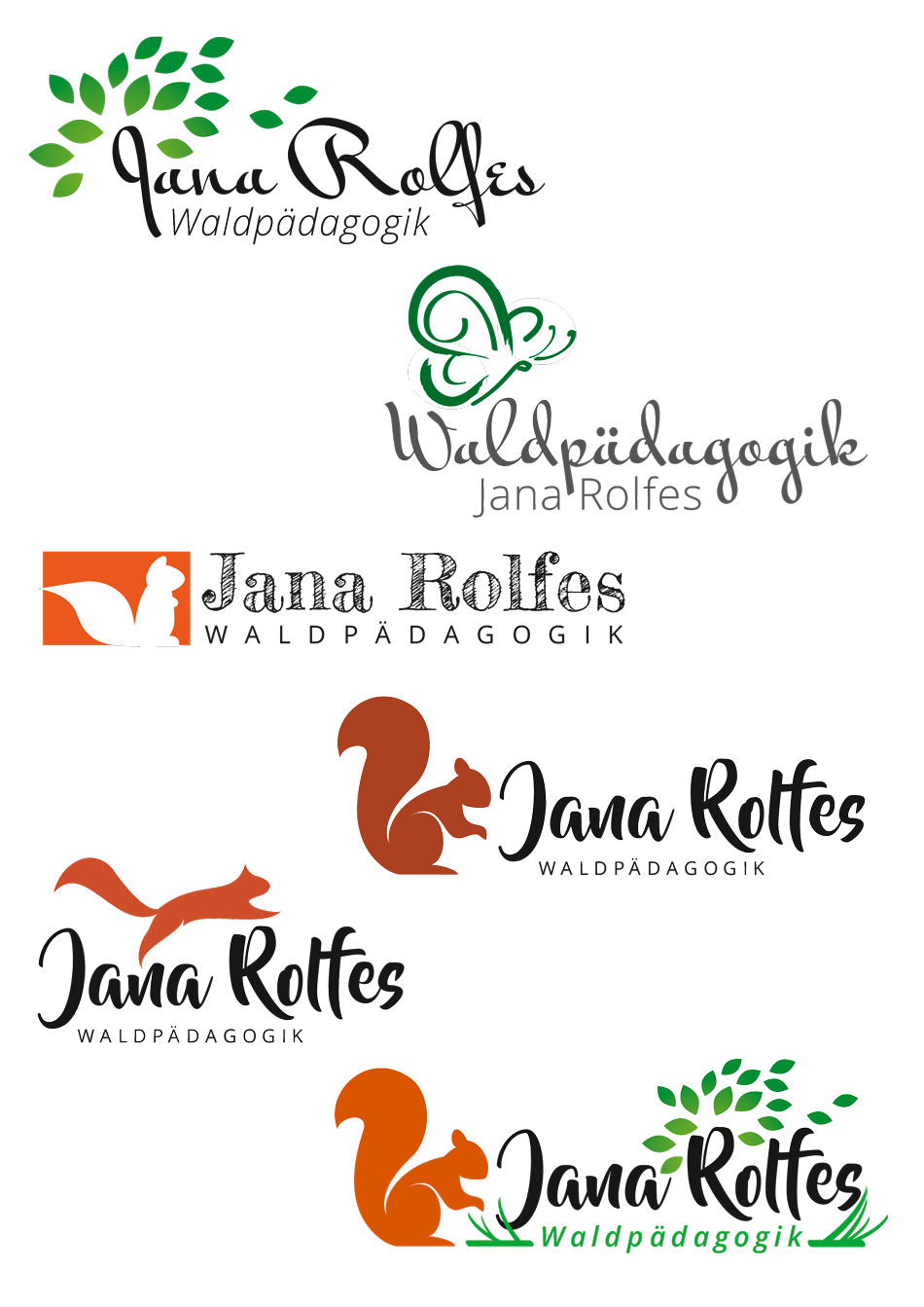Logodesign für Waldpädagogik Jana Rolfes