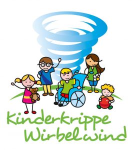 Logo-Design Kinderkrippe Wirbelwind