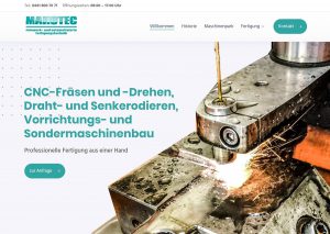 Webdesign für MAHOTEC aus Wiefelstede