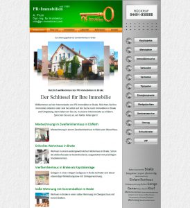 Webdesign für PR-Immobilien aus Brake