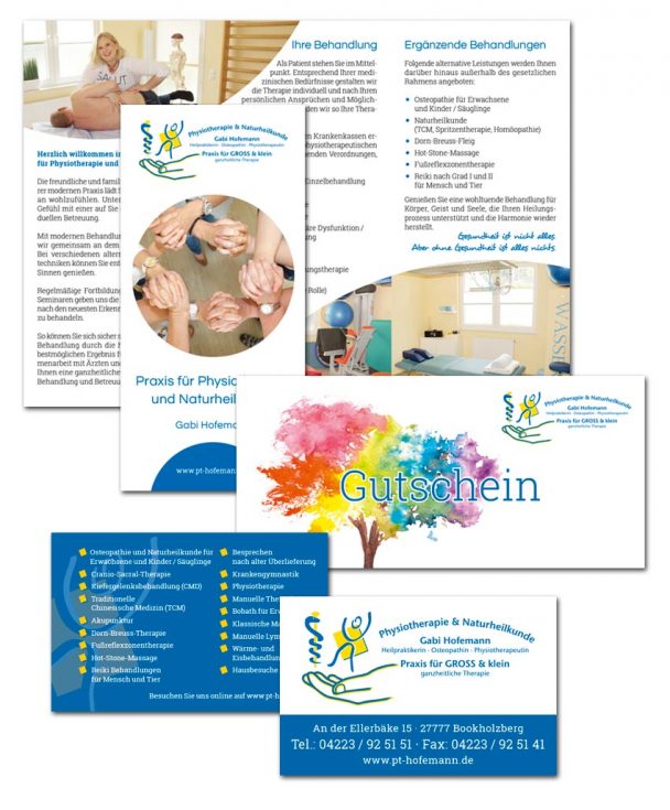Physiotherapie Praxis Gabi Hofemann Ganderkesee Corporate Design