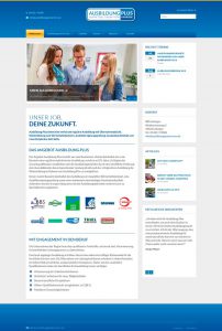 Webdesign für den Verein Ausbildung.Plus e.V. aus Löningen