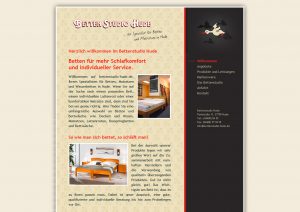 Webdesign-Überarbeitung Bettenstudio Hude