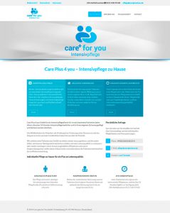 Webdesign für Care plus for you Intensivpflege aus Viersen
