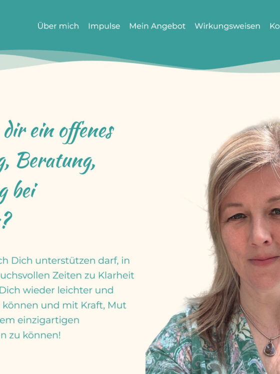 Webdesign für Anika Otten, Coaching und Beratung bei Stress