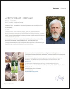 Webdesign für Detlef Großkopf, Bilderhauer aus Oldenburg