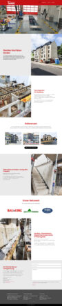 Webdesign der Homepage für Gerdes Hochbau