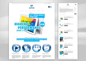 Webdesign vom SAPHIR MEDIA E-Commerce-Shop