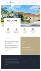 Webdesign für eine Ferienwohnung in Florida