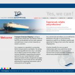Webdesign der Homepage für ein Logistik-Unternehmen