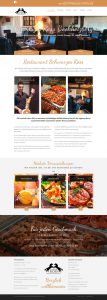 Webdesign der Homepage für das Restaurant Schwarzes Ross