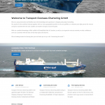 Webdesign Homepage Transport Overseas Chartering aus Bremen