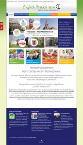 Webdesign der Homepage vom Caritas-Verein Altenoythe
