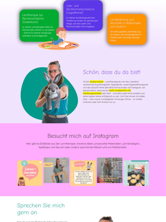 Webdesign für Lerntherapie Andrea Hasler aus Hude