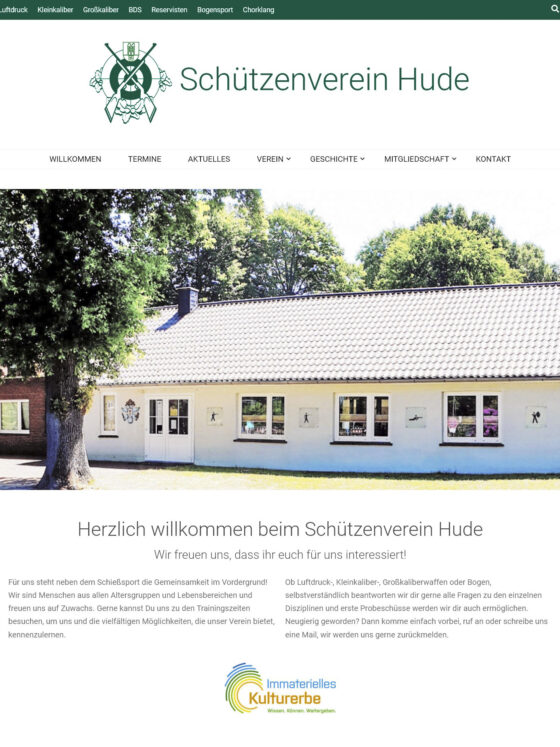Neue Homepage für den Schützenverein Hude