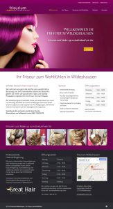 Webdesign Homepage frisurium Wildeshausen