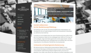 Webdesign für Baubetreuung Eckard Blaeser aus Oldenburg