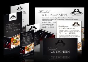 Corporate Design für das Restaurant Schwarzes Ross aus Bookholzberg