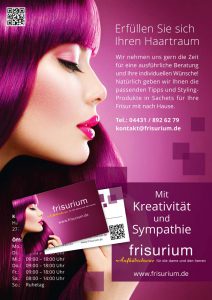 Design Plakat und Visitenkarte frisurium Wildeshausen